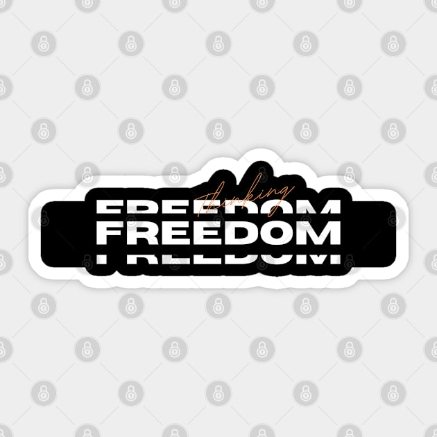 Liberation: A Design Celebration of Freedom Sticker by Teeeshirt